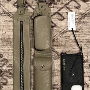 Bandolier Billie Utility Crossbody & Black IPhone 13 Pro wallet